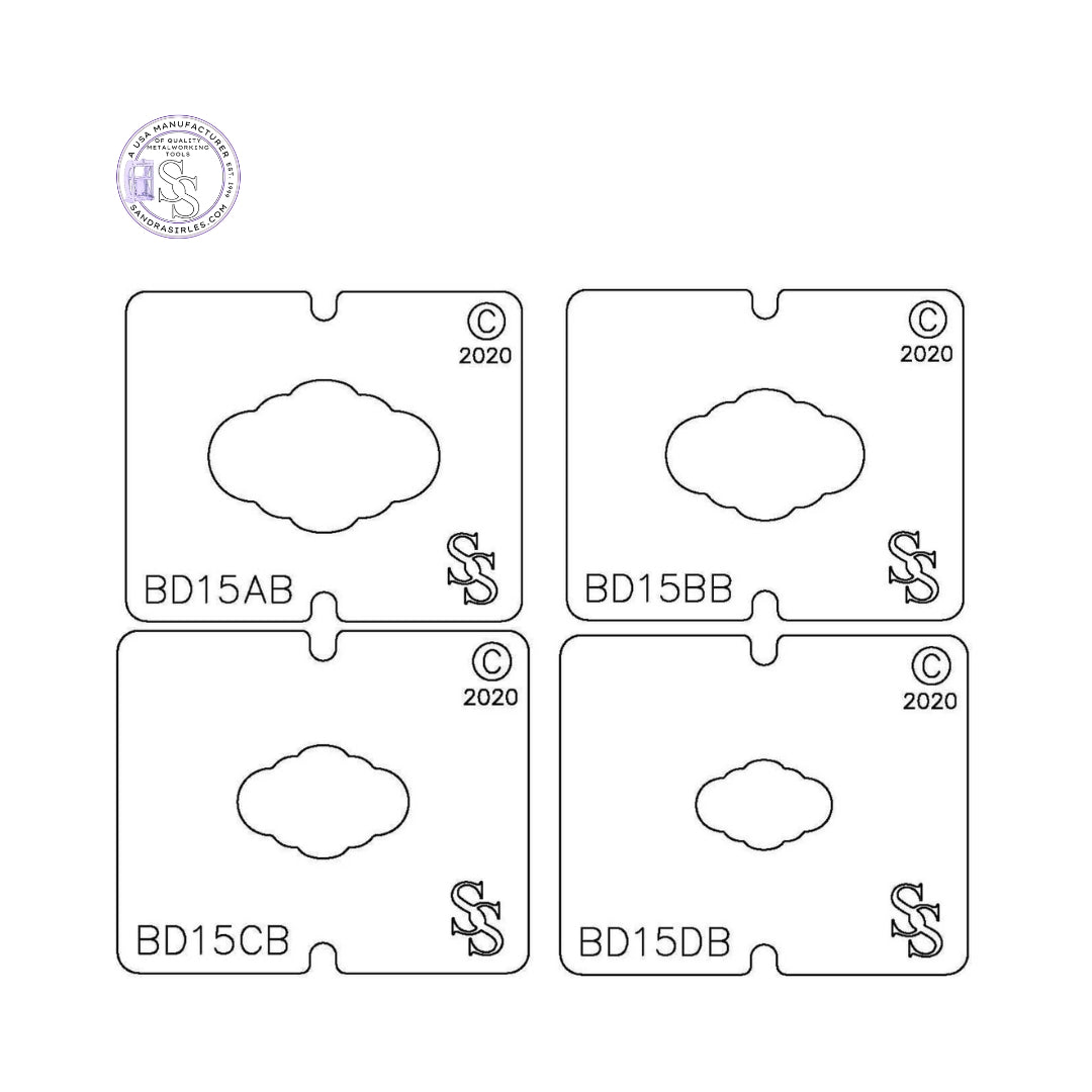 SS BLANKING DIE 3 PIECE SET BD15 DESIGN SET